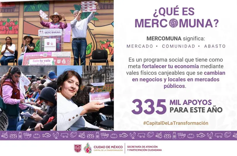 imagen recuadro Significado de Mercomuna. Foto: X @SAPCI_CDMX