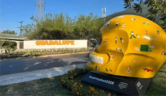 “Mexicráneos” llega a Guadalupe: arte monumental para celebrar el Día de Muertos