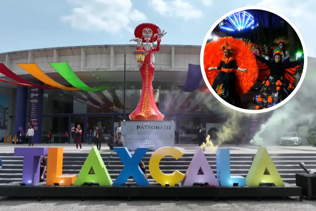 Tlaxcala, la Feria de Ferias 2025: Gana hasta 10 mil pesos desfilando por Día de Muertos. Foto: Captura de pantalla YT @TlaxcalaTelevision | Gobierno de Tlaxcala | Canva