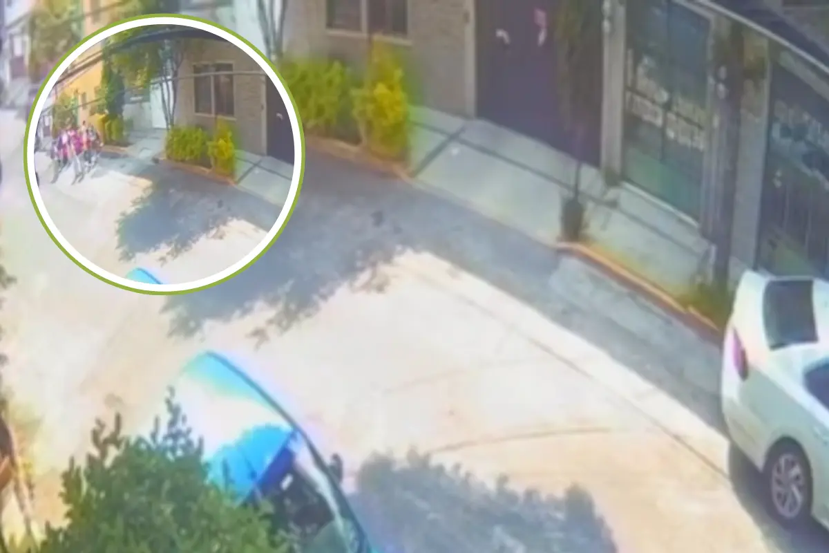 Zona donde se golpeo a estudiante en el CETIS 56. Foto: Captura de pantalla | @HalconOnce