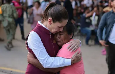 Claudia Sheinbaum llega a Álamo, Veracruz, para atender a las familias afectadas por las lluvias