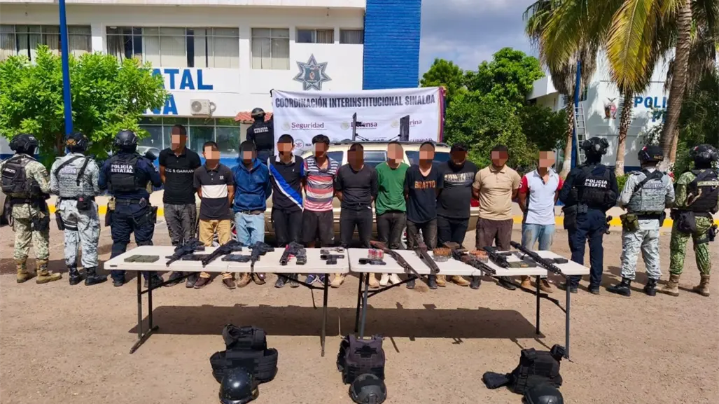 Los 18 criminales detenidos en Sinaloa son miembros de Los Chapitos y La Mayiza