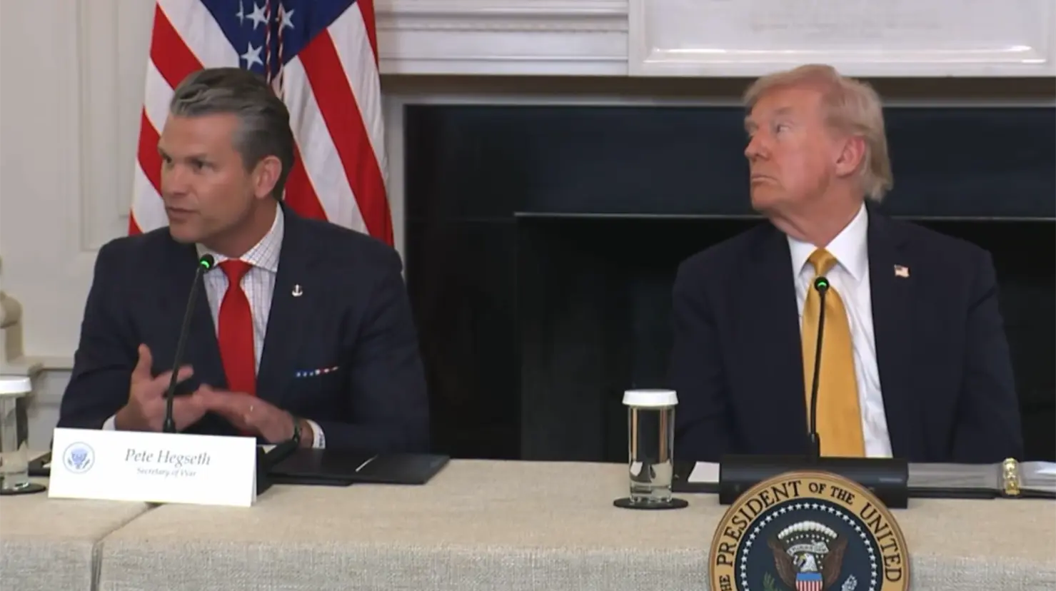 Secretario de Defensa de EU comparó a los cárteles mexicanos con Al-Qaeda e ISIS. Foto: X (@WhiteHouse)