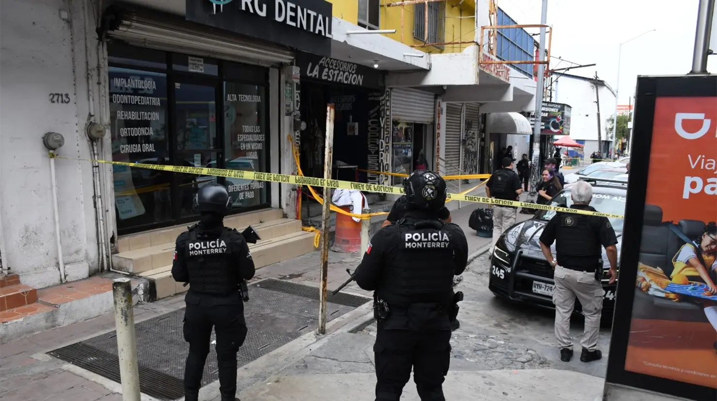 Policía de Monterrey realiza cateo Foto: Agencia Estatal de Investigaciones