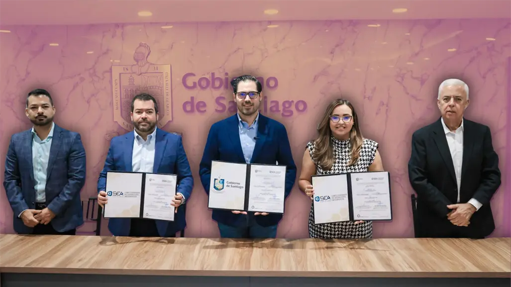 David de la Peña refuerza la agenda anticorrupción en Santiago con nuevo convenio estatal