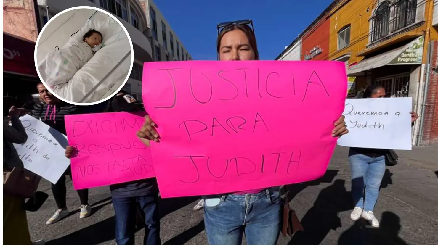 Familiares de la bebé robada en el Hospital Materno Infantil exigen su pronta localización. | Foto: Alejandro Ávila.