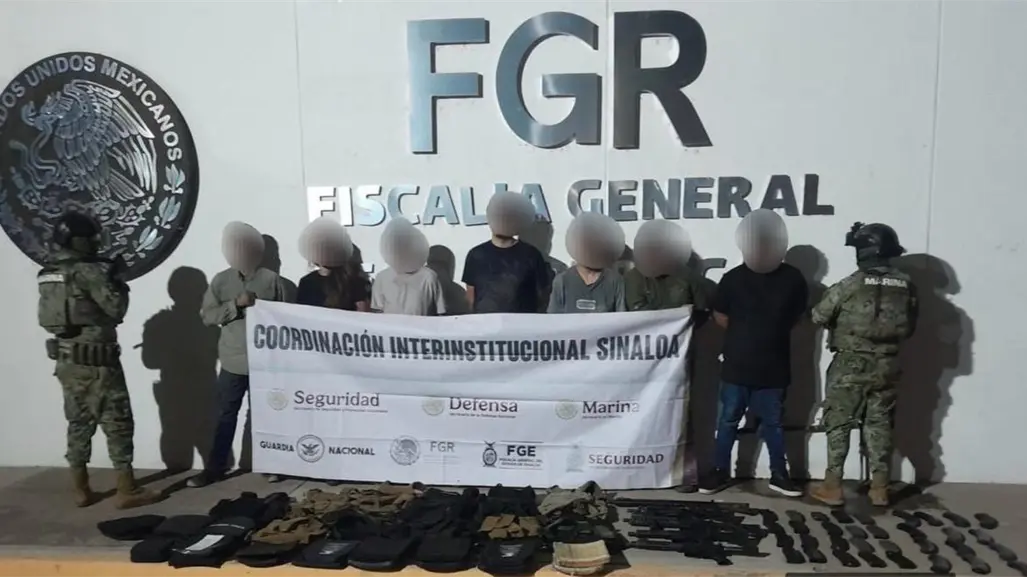 Marina captura a 7 presuntos delincuentes tras enfrentamiento armado en Sinaloa