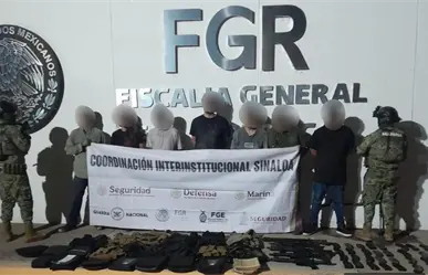 Marina captura a 7 presuntos delincuentes tras enfrentamiento armado en Sinaloa