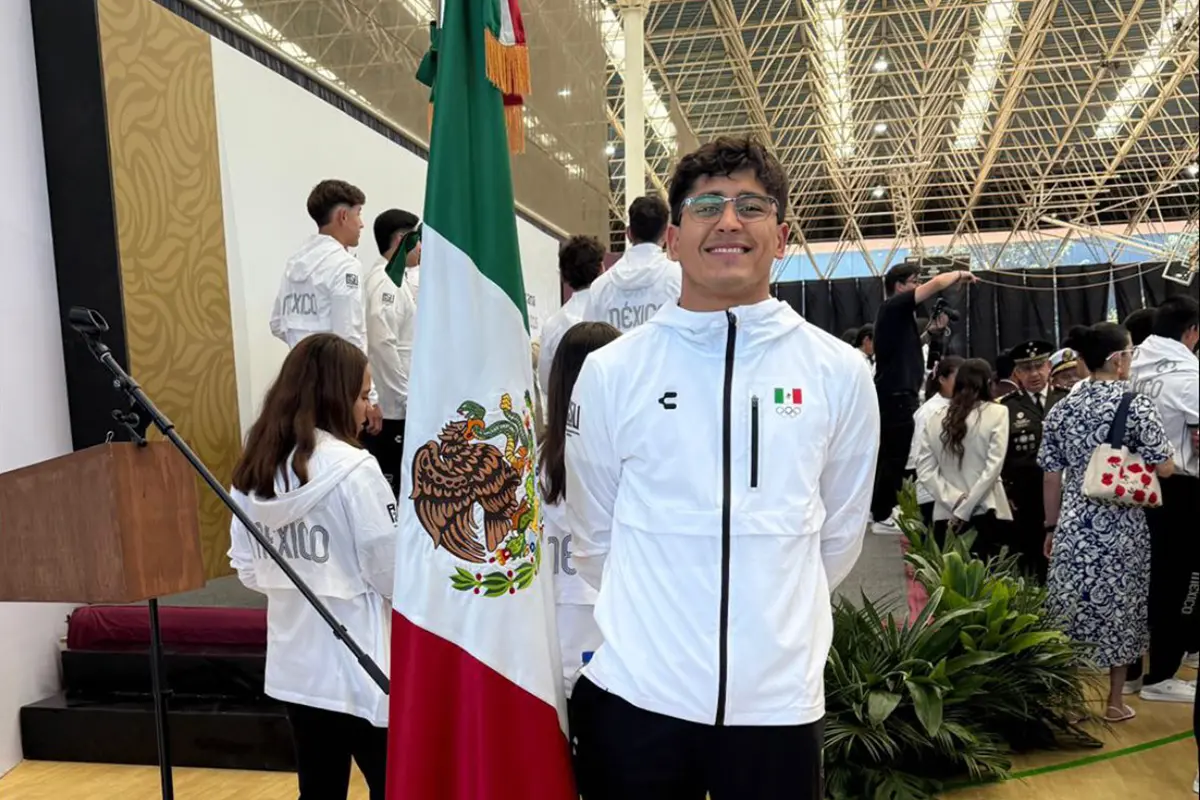 Jesús Miguel Agúndez Mora, de La Paz, obtuvo el Premio Estatal del Deporte 2025, en la categoría de atleta. Foto: Insude.