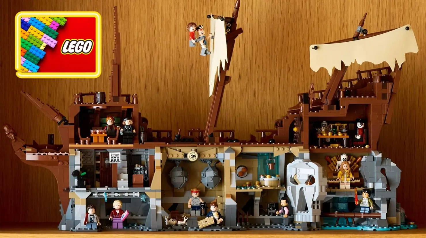 Los Gonnies se suman a la serie de sets que LEGO ha lanzado inspiradas en cintas de culto. Foto. Cortesía LEGO.