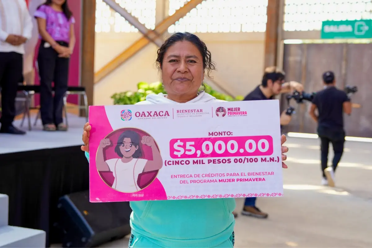 Mujer Primavera te presta hasta 5 mil pesos sin intereses cumpliendo con estos requisitos. Foto: Gobierno de Oaxaca