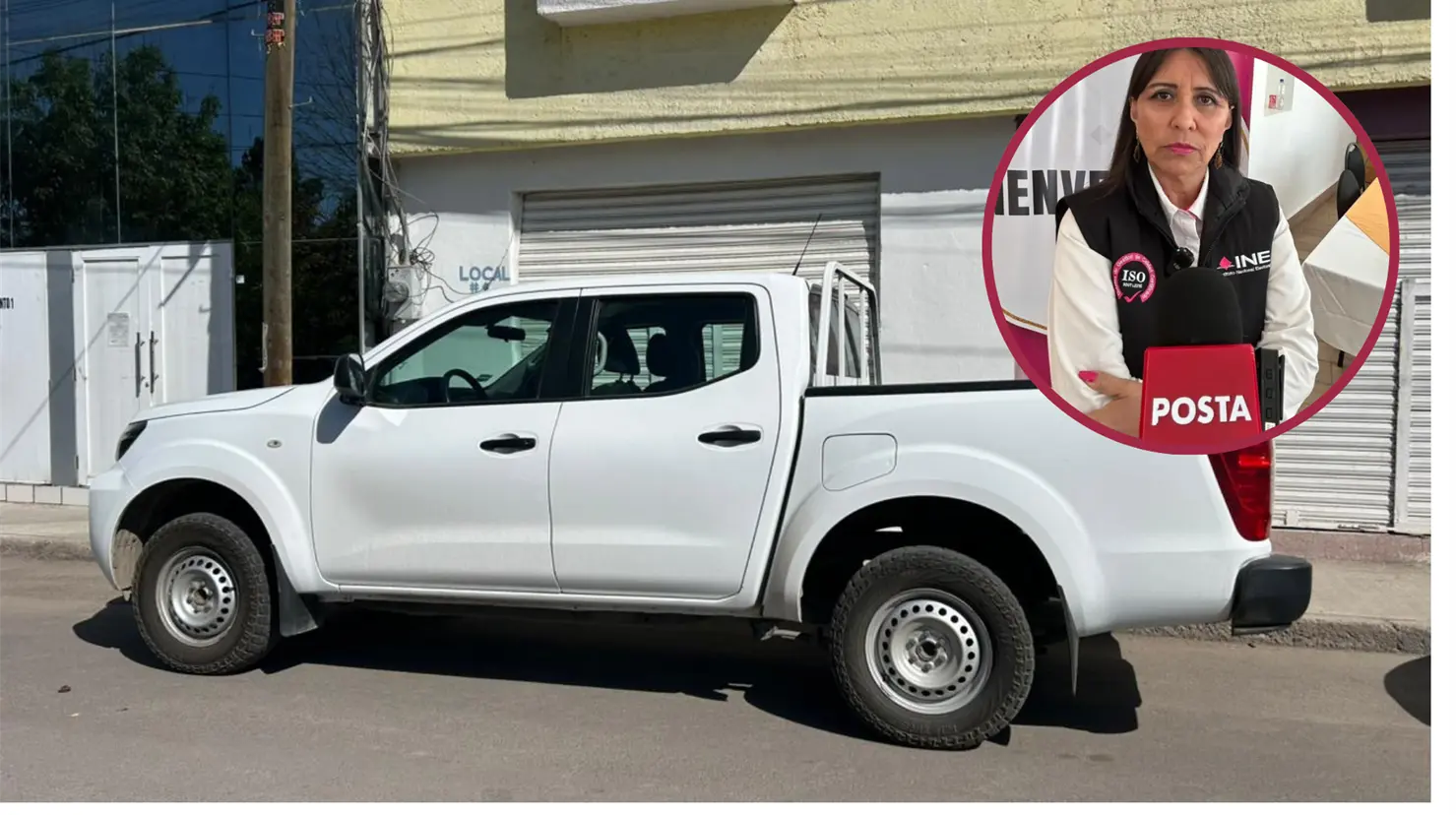 La camioneta robada era de un módulo móvil del estado de Jalisco. Foto: Alejandro Ávila.
