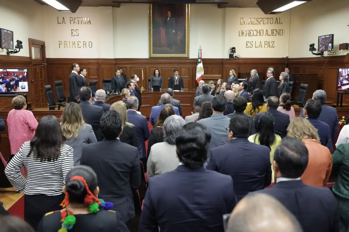 Sesión de la SCJN Foto: Suprema Corte