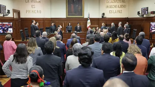 ¡Error en la Suprema Corte! Reproducen música de salsa en lugar del Himno Nacional | VIDEO ¡Error en la Suprema Corte! Reproducen música de salsa en lugar del Himno Nacional | VIDEO