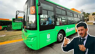 Samuel García entrega 40 nuevos camiones para fortalecer rutas 109 y 219 en Apodaca
