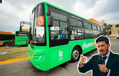 Samuel García entrega 40 nuevos camiones para fortalecer rutas 109 y 219 en Apodaca