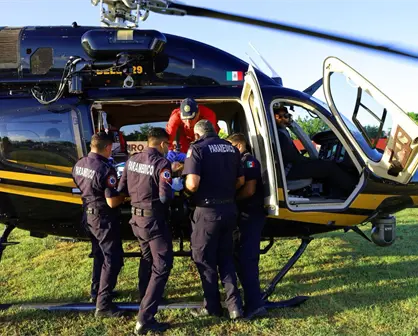 Joven embarazada es trasladada en helicóptero de la SSP desde Peto a Mérida tras emergencia médica