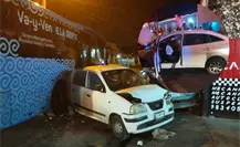Espectacular accidente en Mérida: 11 autos involucrados incluyendo una unidad del  Va y Ven Espectacular accidente en Mérida: 11 autos involucrados incluyendo una unidad del  Va y Ven