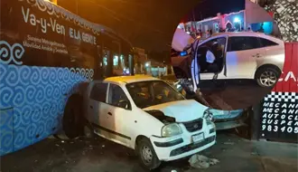 Espectacular accidente en Mérida: 11 autos involucrados incluyendo una unidad del  Va y Ven