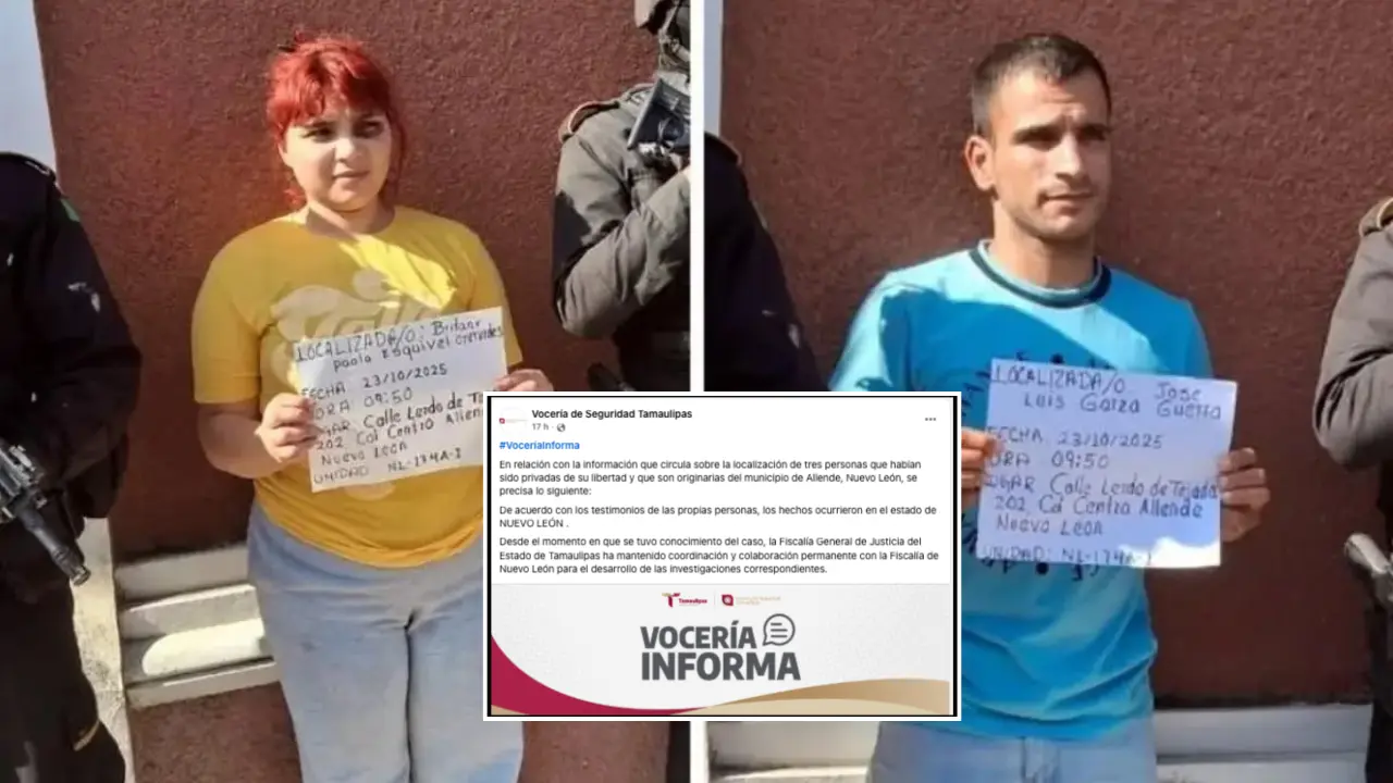 Vocería de Tamaulipas desmiente que secuestro personas de Allende haya ocurrido en la entidad. Foto: Posta Tamaulipas