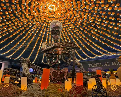 En Atlixco ponen 17 catrinas monumentales entre campos de cempasúchil y el Pueblo Mágico