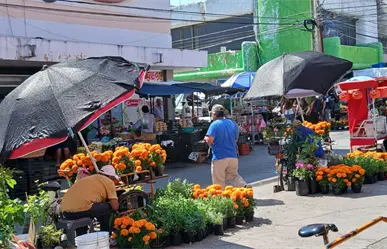 El cempasúchil tiñe de naranja las calles de Ciudad Victoria rumbo al Día de Muertos