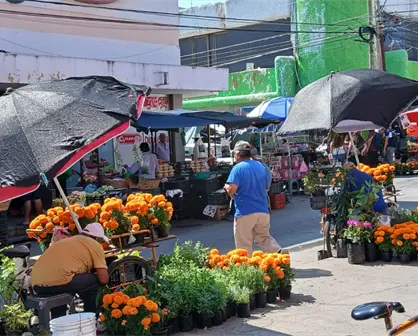El cempasúchil tiñe de naranja las calles de Ciudad Victoria rumbo al Día de Muertos