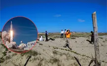 Empresa de salvamento de SpaceX ingresa a México sin permisos a recoger basura espacial en la playa Bagdad en Matamoros Empresa de salvamento de SpaceX ingresa a México sin permisos a recoger basura espacial en la playa Bagdad en Matamoros