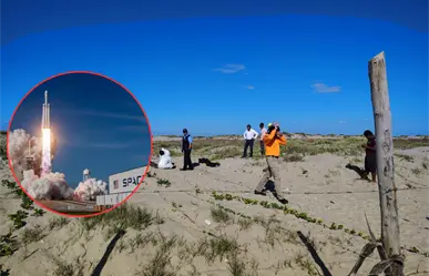 Empresa de salvamento de SpaceX ingresa a México sin permisos a recoger basura espacial en la playa Bagdad en Matamoros