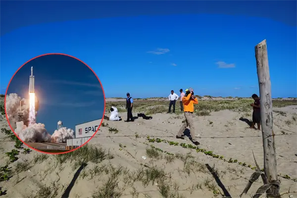 Empresa de salvamento de SpaceX ingresa a México sin permisos a recoger basura espacial en la playa Bagdad en Matamoros Empresa de salvamento de SpaceX ingresa a México sin permisos a recoger basura espacial en la playa Bagdad en Matamoros
