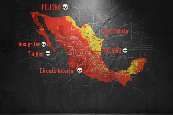 Estas son las zonas y calles más peligrosas de la CDMX según datos recientes de la SEMOVI Estas son las zonas y calles más peligrosas de la CDMX según datos recientes de la SEMOVI