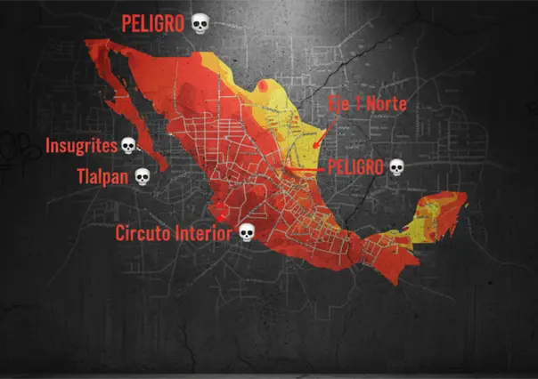 Estas son las zonas y calles más peligrosas de la CDMX según datos recientes de la SEMOVI