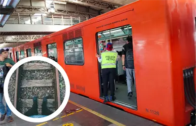 Viejito cayó a las vías de la Línea 5 del Metro en Instituto del Petróleo