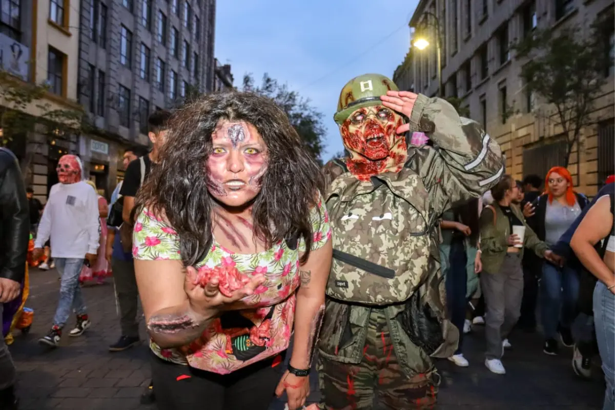Zombie Walk en diferentes partes de México.  Foto: X (@ddmexico)