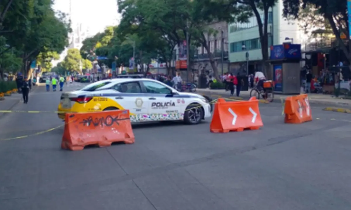 Bloqueo vial en CDMX.   Foto: X (@OVIALCDMX)