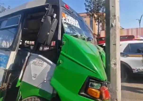 Microbús choca en Reforma con 15 Lesionados ¿cuál fue la causa del accidente?