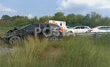 Tres muertos y cuatro lesionados tras choque frontal en Cadereyta