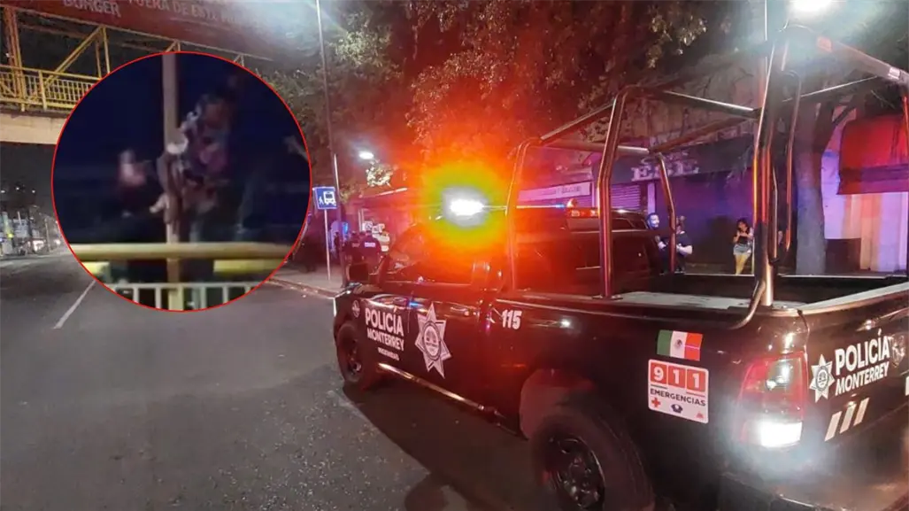 Hombre es puesto a salvo por la policía de Monterrey; intentó atentar contra su vida