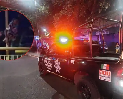 Hombre es puesto a salvo por la policía de Monterrey; intentó atentar contra su vida