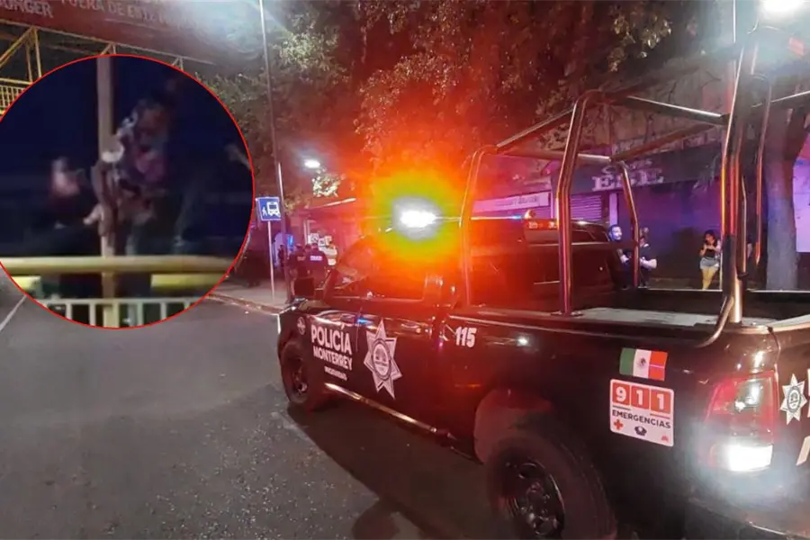 Hombre es puesto a salvo por la policía de Monterrey; intentó atentar contra su vida