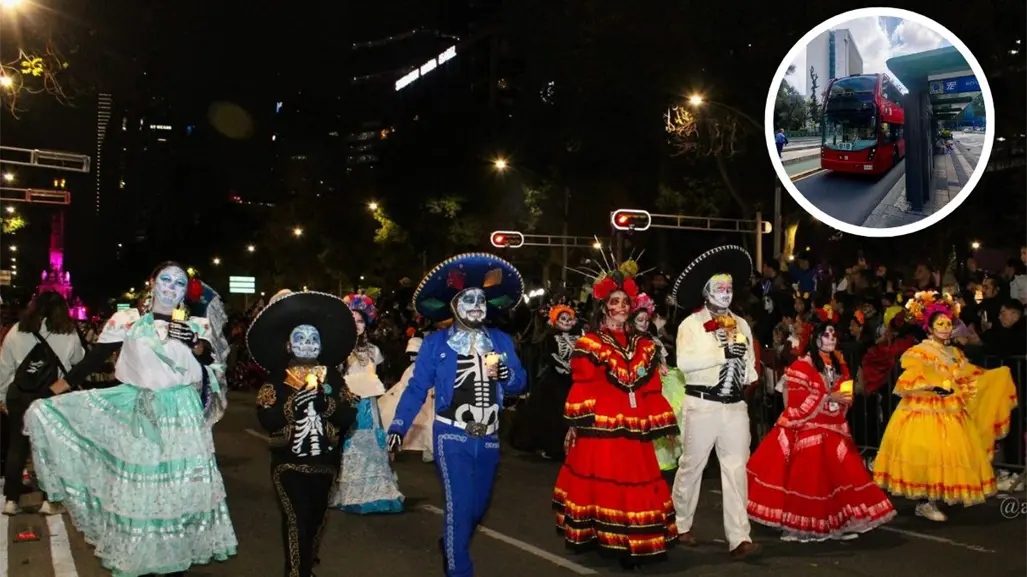 Mega Procesión de Catrinas 2025; estas son las estaciones del Metrobús CDMX que cerrarán HOY domingo