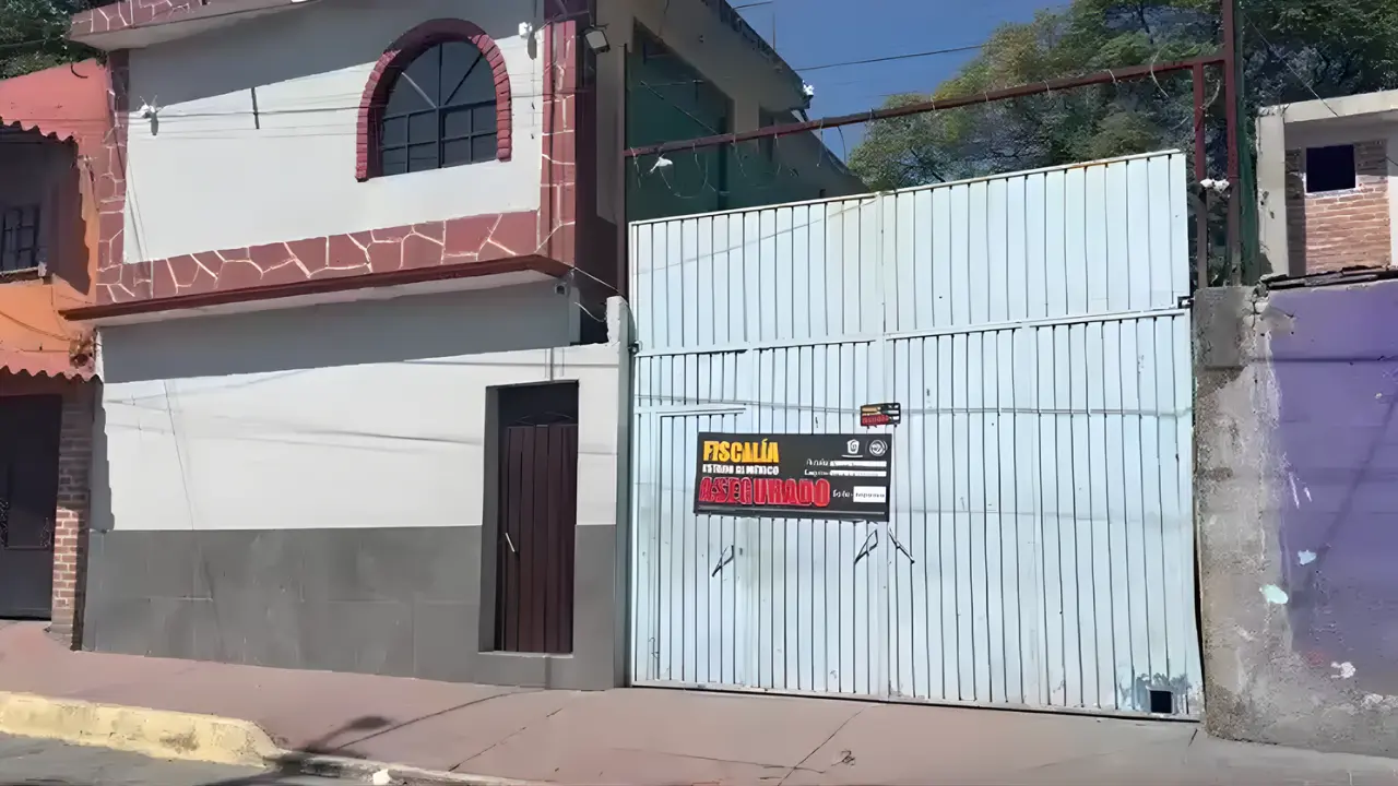 Predio asegurado durante operativo en Edomex.  Foto: Juan Manuel López