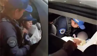 VIDEO | Policías de CDMX auxilian a mujer embarazada a dar a luz en plena calle