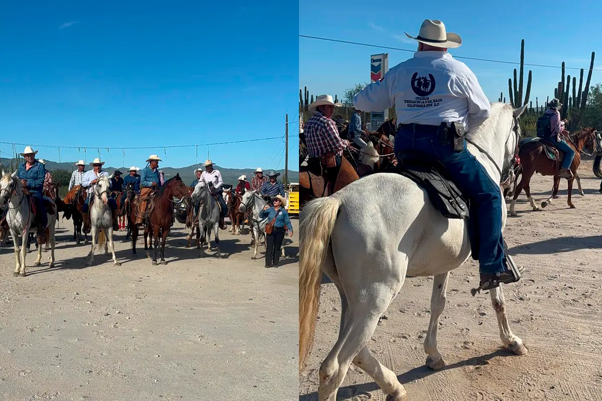 Con esta cabalgata se fortalece la cultura local, y con apoyo del Ayuntamiento de La Paz, el cuidado de los equinos. Fotos: Héctor Romero.