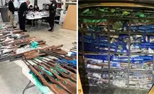 Decomisan 400 armas ilegales que intentaban cruzar de Estados Unidos a Tamaulipas Decomisan 400 armas ilegales que intentaban cruzar de Estados Unidos a Tamaulipas