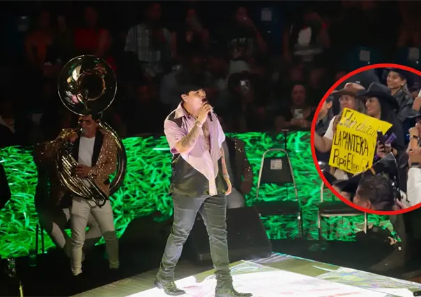 VIDEO | El momento exacto en que Eduin Caz y Grupo Firme cantan en Tamaulipas un corrido ´prohibido´ en otros estados