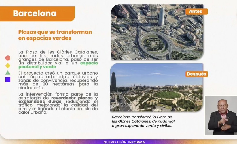 Muestran ejemplos de espacios verdes en las ciudades metrópolis
