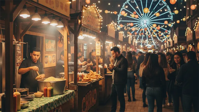 imagen recuadro Feria y puestos gastronómicos | Foto: Gemini IA