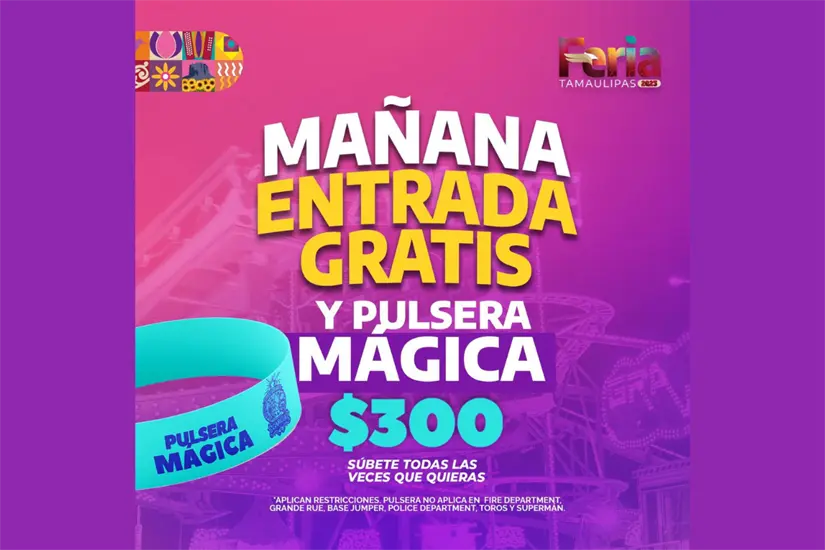 imagen recuadro Entrada gratis y pulsera mágica | Foto: Perla Herrera
