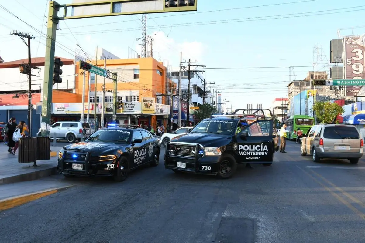La acción formó parte de la estrategia Escudo, implementada por la actual administración municipal para reducir delitos como el robo con violencia. Foto: Secretaría de Seguridad de Monterrey.